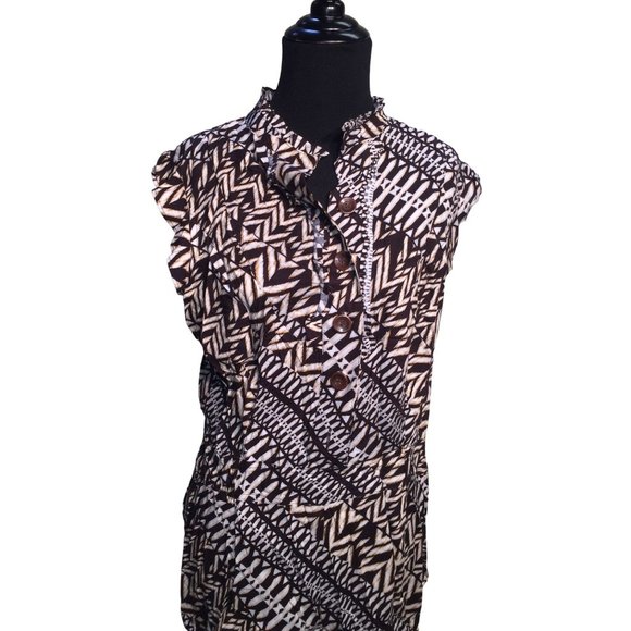 Copper Key Womens Sleeveless Shorts Jumper Outfit (one Piece) Button up - Great - Picture 3 of 11